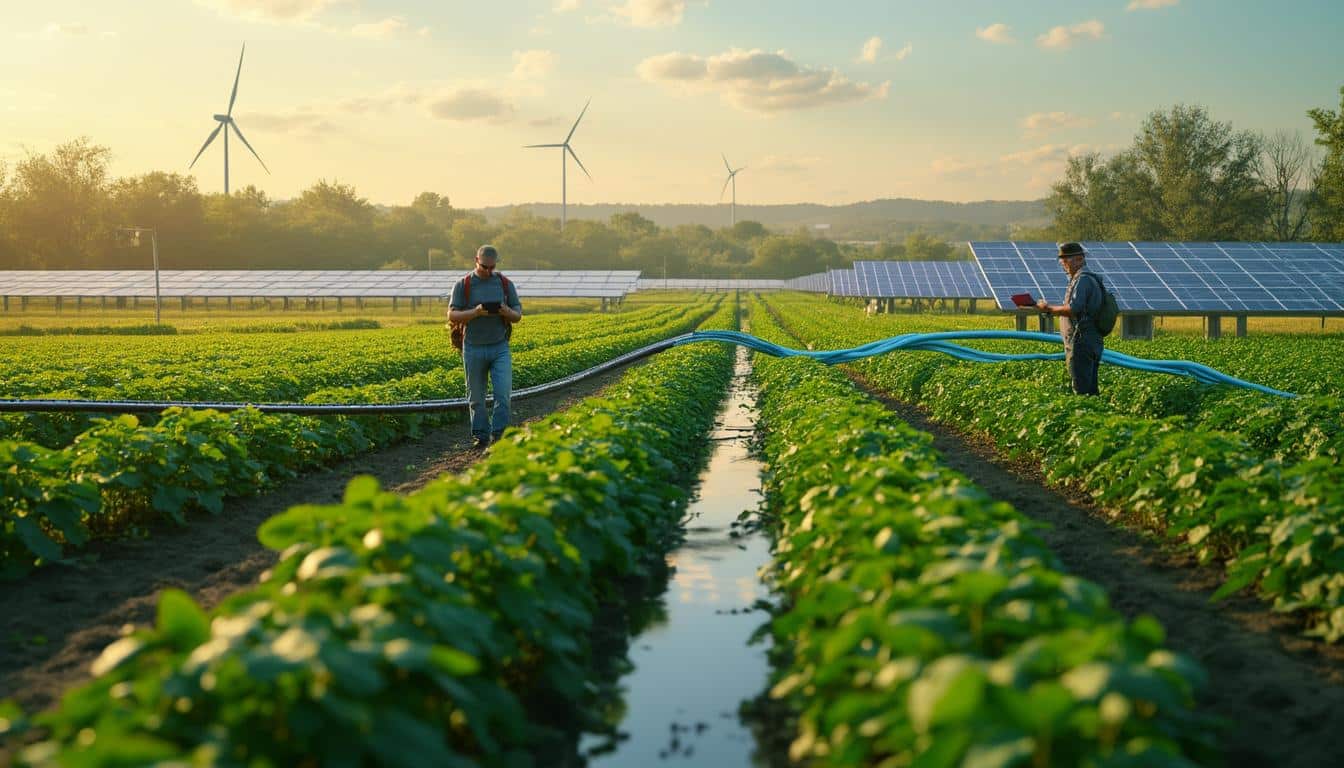 entdecken sie in der gironde, wie technologische innovationen eine nachhaltige wassermanagementstrategie für die kartoffelproduktion unterstützen. erfahren sie, wie moderne techniken nicht nur den wasserverbrauch optimieren, sondern auch die ernteerträge steigern und die umwelt schützen.